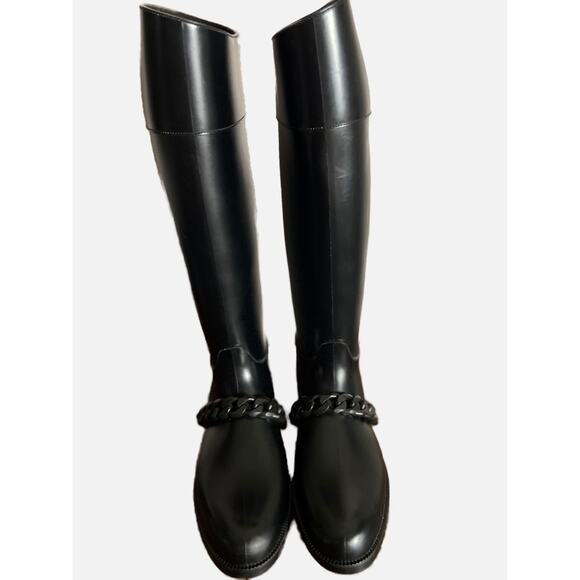 Women’s Givenchy Rubber Eva Chain Boots Size 8.5 - Picture 1 of 11